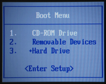 Select a disk to boot from