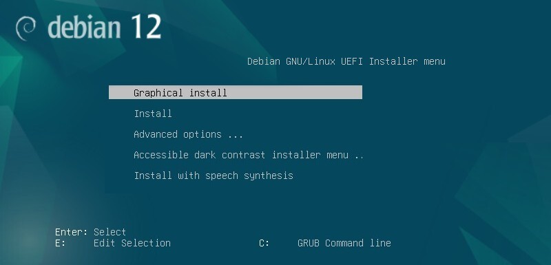 Installation mode (UEFI)