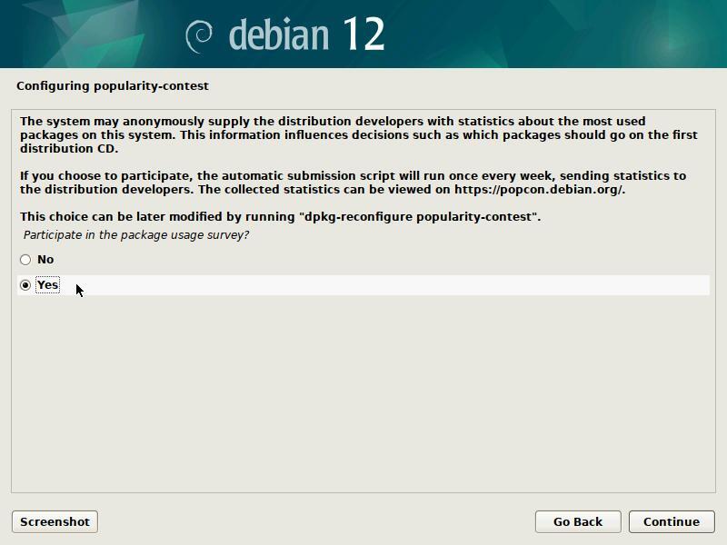 Installation: stats Debian
