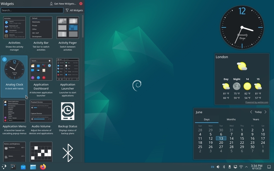 KDE and the graphical components