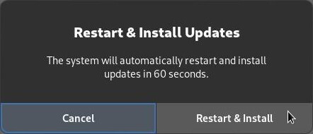 Software: reboot to apply updates
