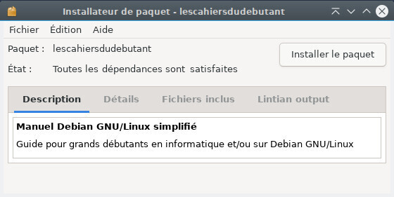 GDebi : installer un fichier .deb
