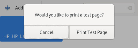 Print test page?