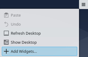KDE widgets