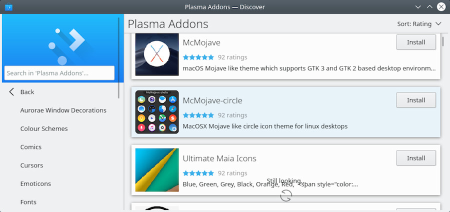 Discover: Plasma desktop addons