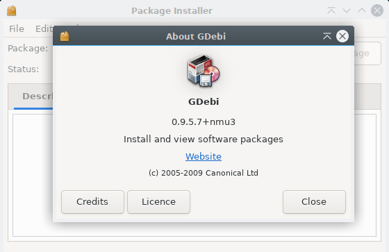 GDebi: the default interface