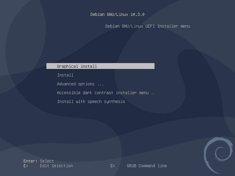 Installtion : le menu de lancement UEFI