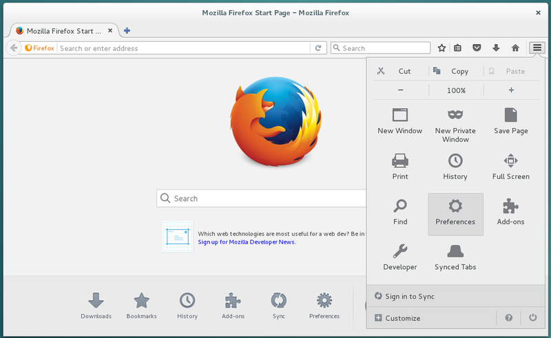 Firefox on Debian