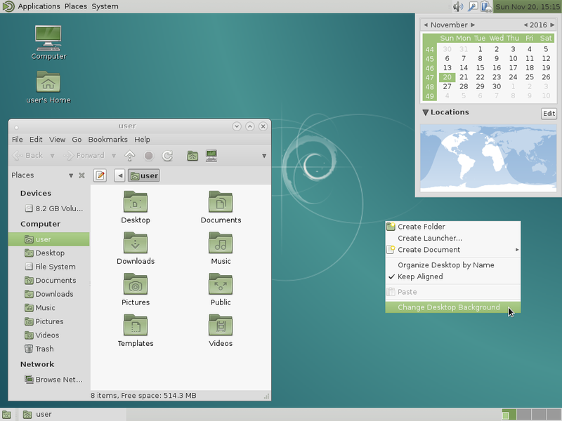 MATE desktop on Debian