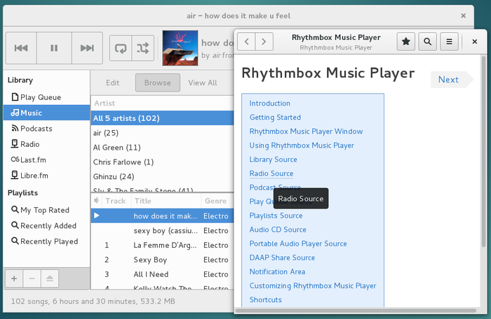 Rhythmbox: complete help