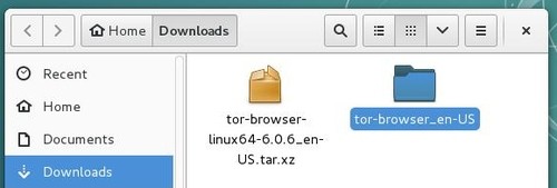 TorBrowser: opening the TorBrowser folder