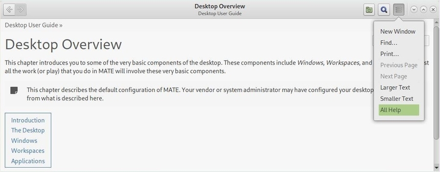 Mate desktop Help Center