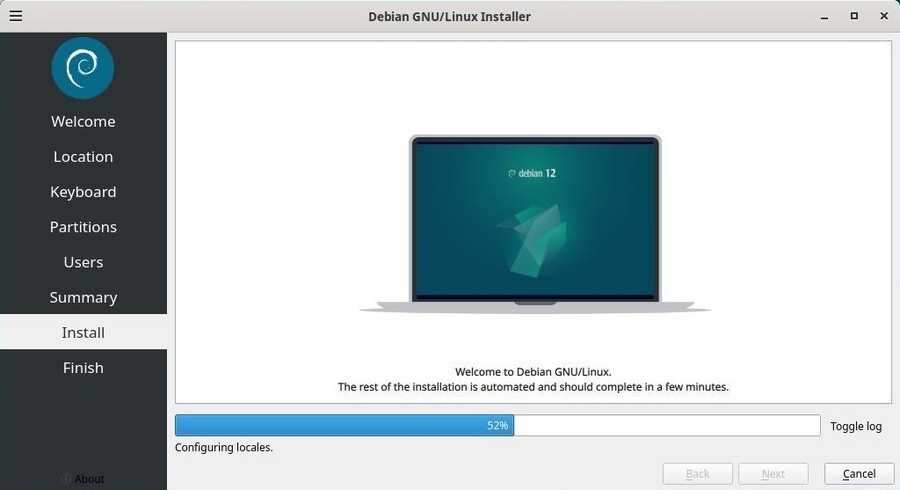 Calamares installer : Debian system installation